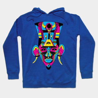 CMYK African Mask 6 Hoodie